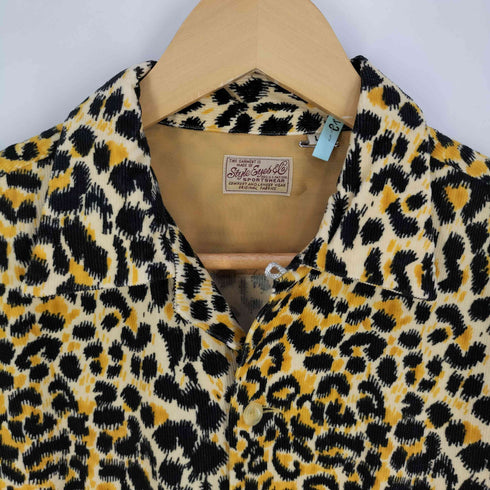 スタイルアイズ Style Eyes LEOPARD CORDUROY SPORTS SHIRT レオパード コーデュロイ オープンカラーシャツ メンズ JPN:L